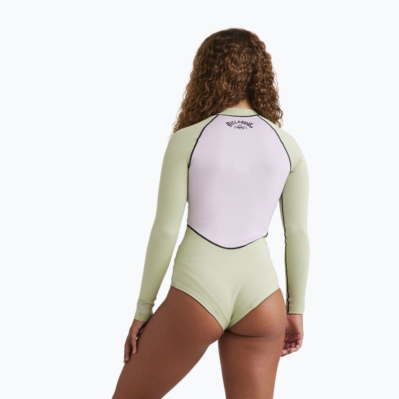 Women's swimming wetsuit Billabong 1/1 mm Salty Dayz Natural Light Pistachio 3