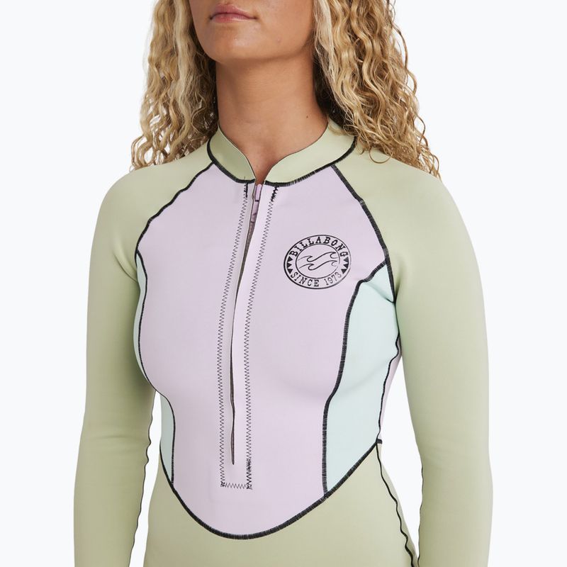 Women's swimming wetsuit Billabong 1/1 mm Salty Dayz Natural Light Pistachio 5