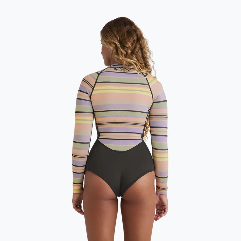 Women's swimming wetsuit Billabong 2/2 mm Salty Dayz Natural Spring Black Multi 3