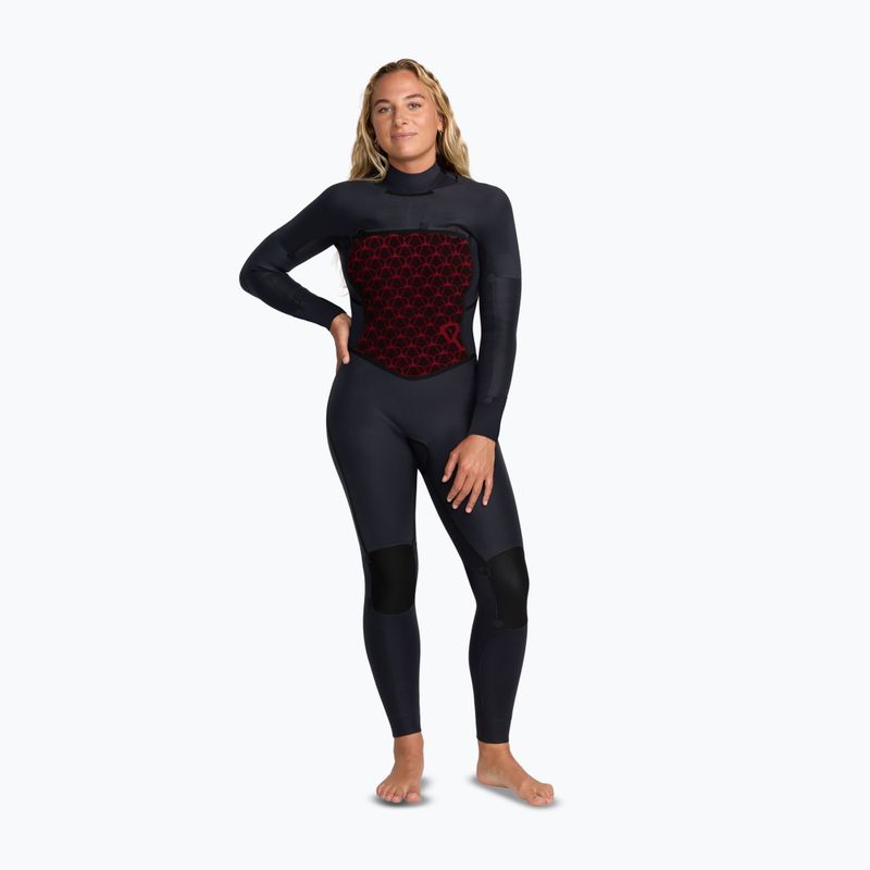 Women's wetsuit ROXY 4/3 mm Swell Natural Front Zip black multi 5