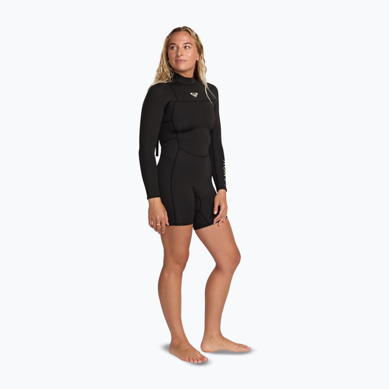 Women's wetsuit ROXY 2/2 mm Prologue+ LS Springsuit Flock black 3