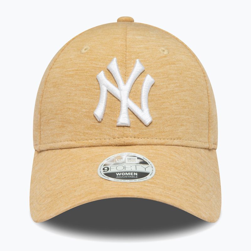 Women's New Era Jersey 9Forty New York Yankees baseball cap light beige 3