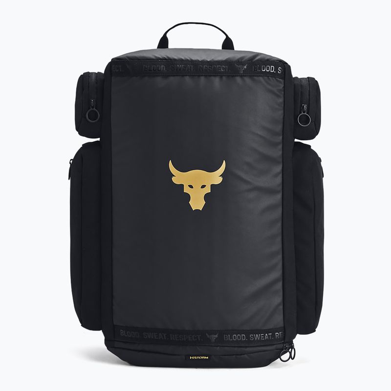 Under Armour Project Rock men's hiking backpack black/black/metallic gold