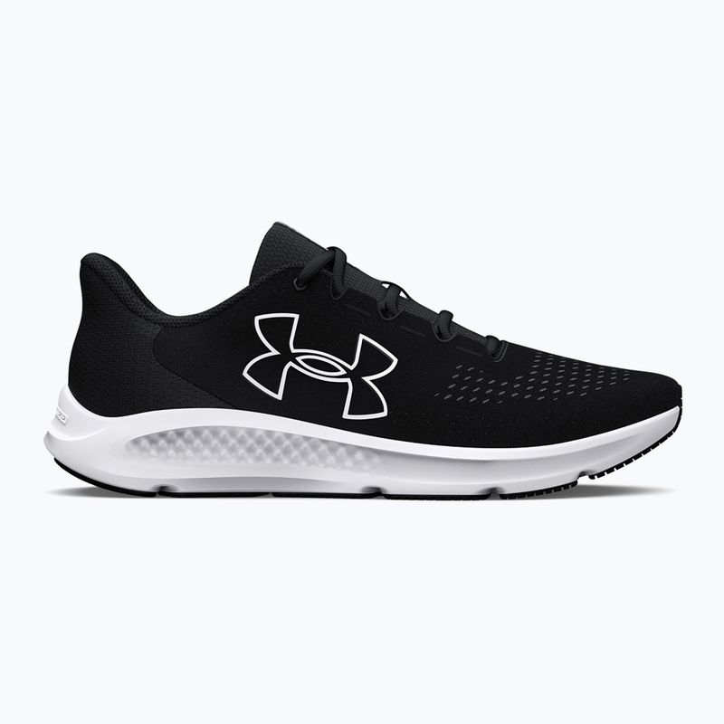 Under Armour Charged Pursuit 3 Big Logo black/black/white men's running shoes 8