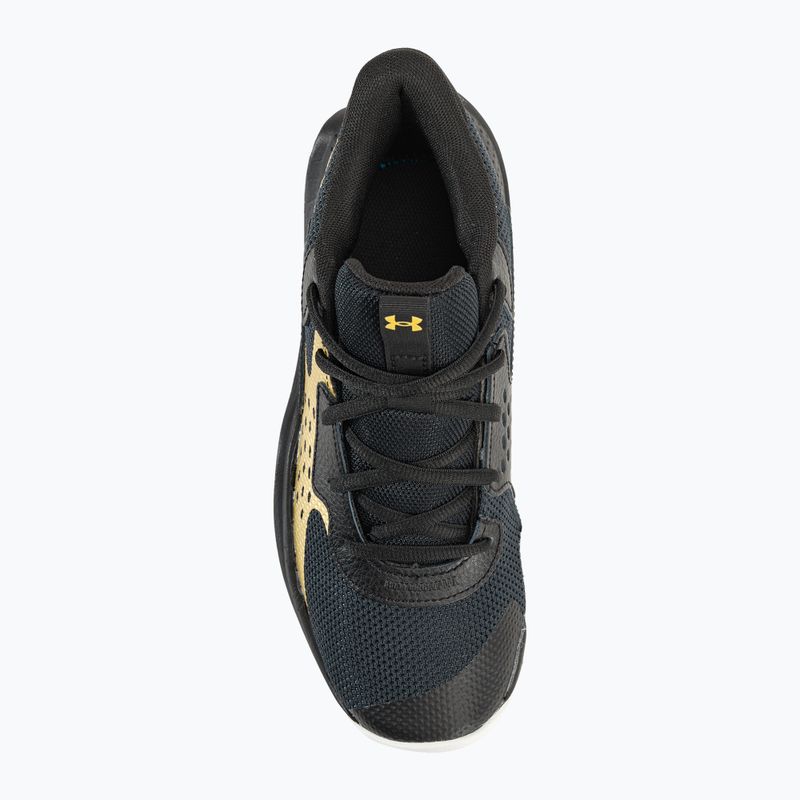 Under Armour Jet' 23 black/metallic gold/metallic gold basketball shoes 6