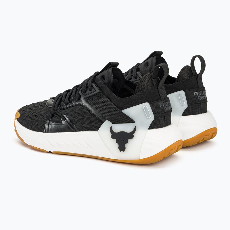 Under Armour Project Rock 6 black/white/black men's training shoes 3