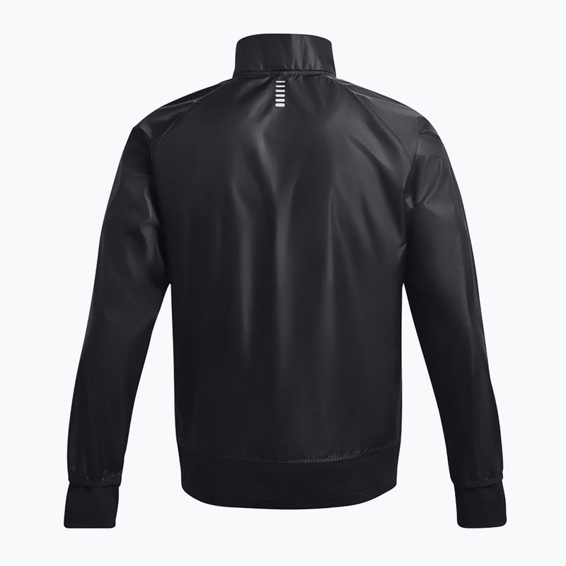 Men's running jacket Under Armour Launch Insulated black/black/reflective 2