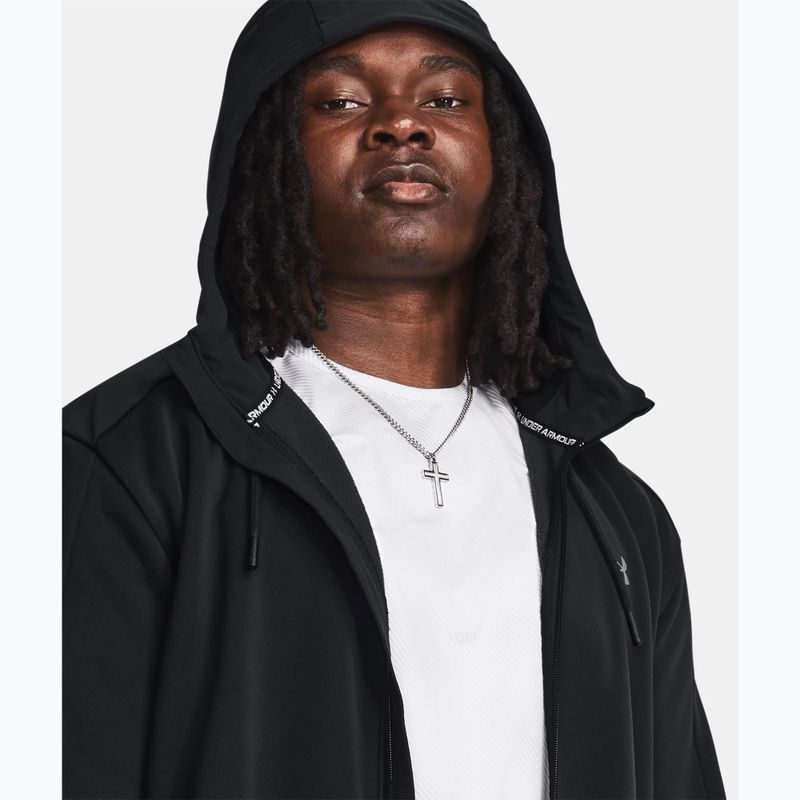 Men's Under Armour Essential Swacket black/pitch gray training jacket 6
