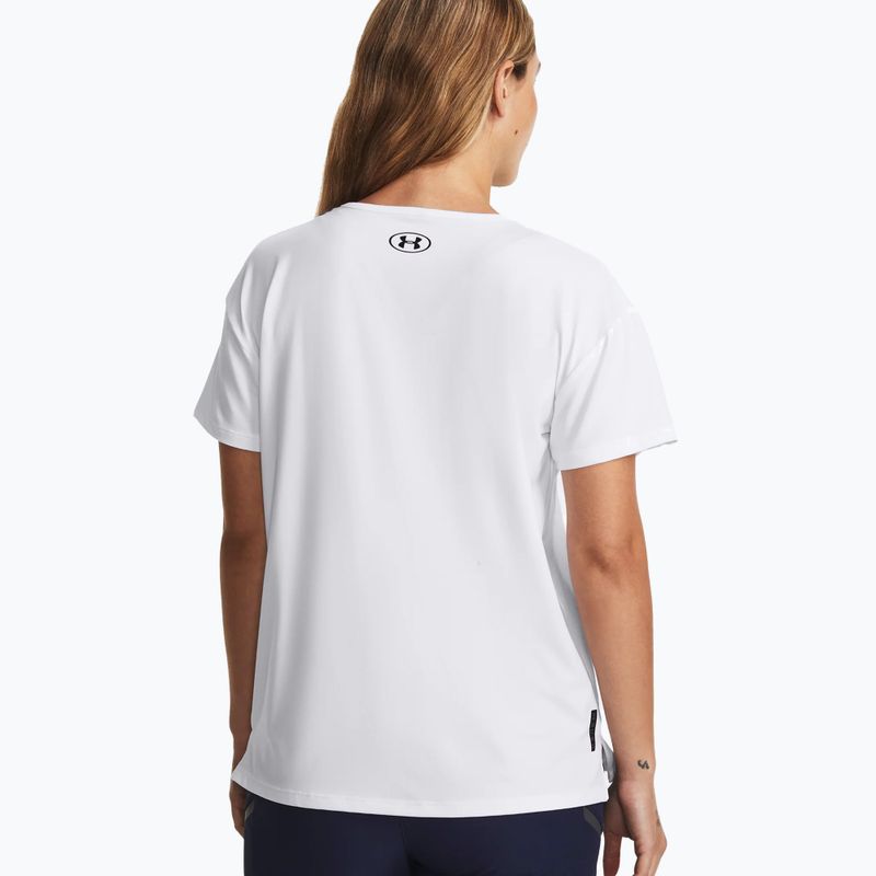 Under Armour Rush Energy 2.0 women's training t-shirt white/black 2