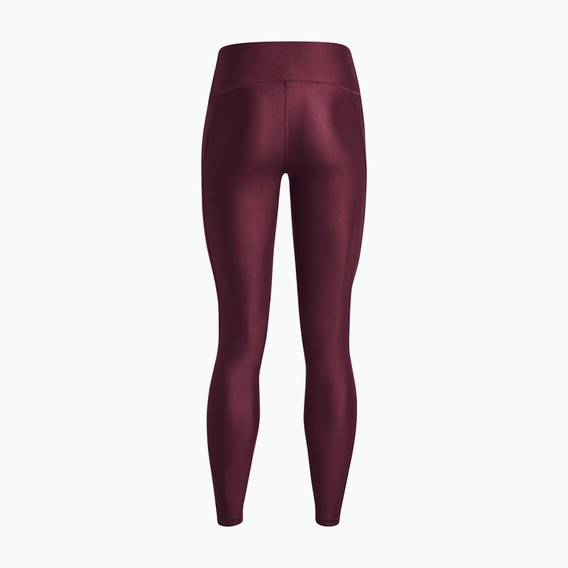 Under Armour women's training leggings HG Armour HiRise dark maroon/black 6