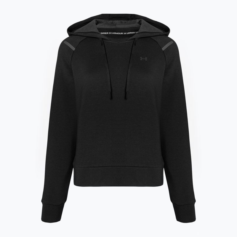 Women's Under Armour Fleece Hoodie black/black 4