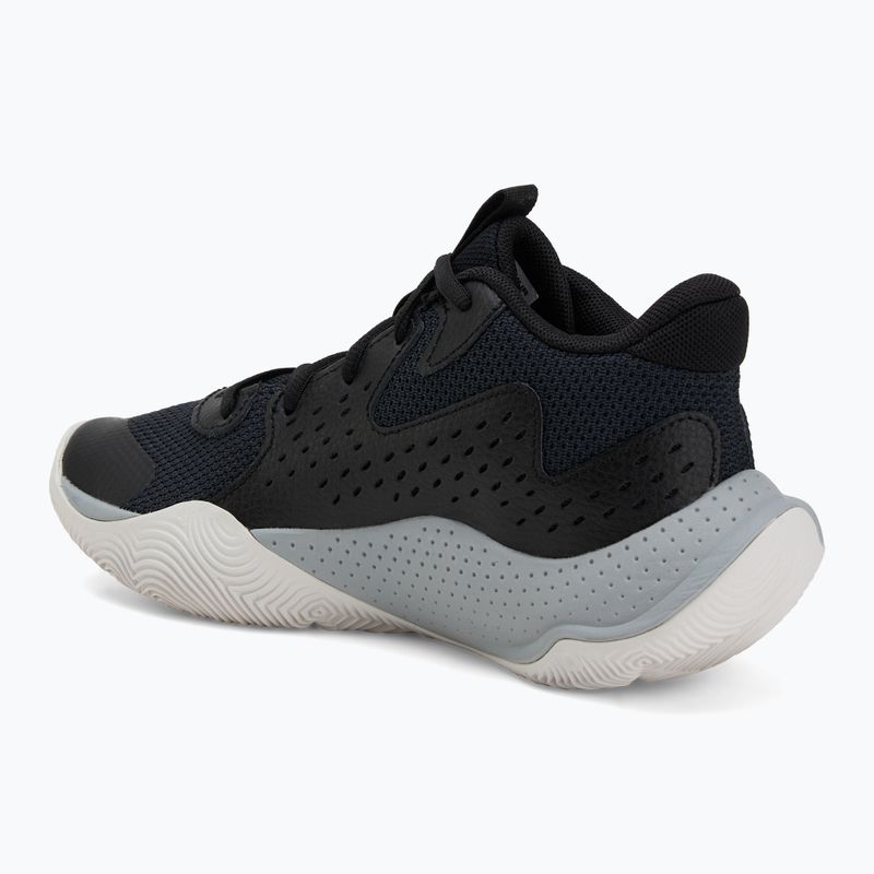 Under Armour Grade School Jet '23 black/jet gray/white children's basketball shoes 3