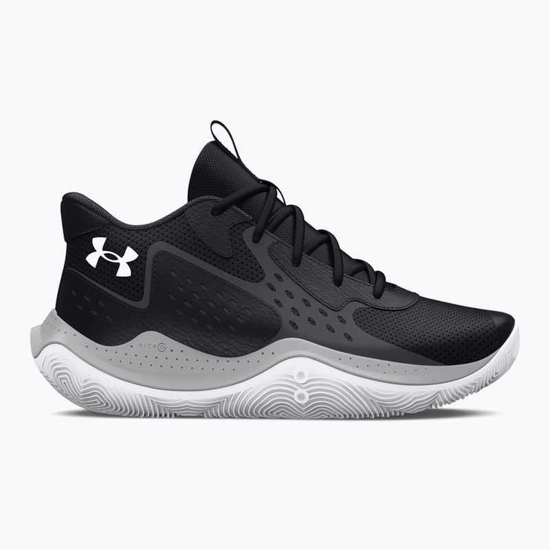 Under Armour Grade School Jet '23 black/jet gray/white children's basketball shoes 8
