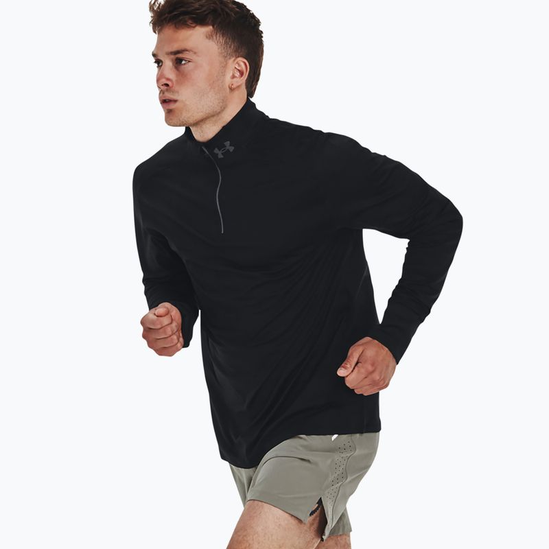 Men's Under Armour Launch Pro 1/4 Zip black/black/reflective running longsleeve 7