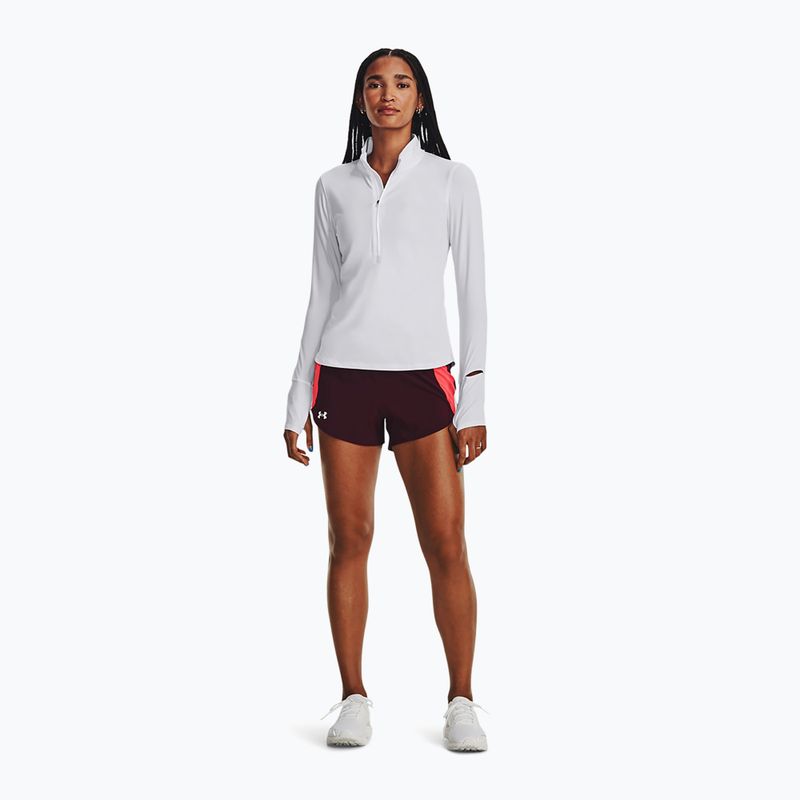 Women's running longsleeve Under Armour Launch Pro Half Zip white/reflective 2
