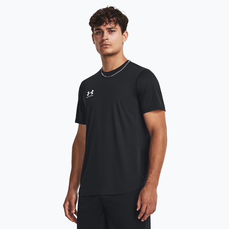 Men's football T-shirt Under Armour Challenger Train black/white