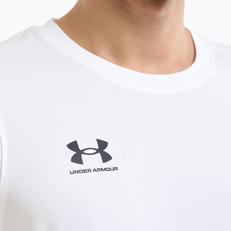 Men's football T-shirt Under Armour Challenger Train white/black 4