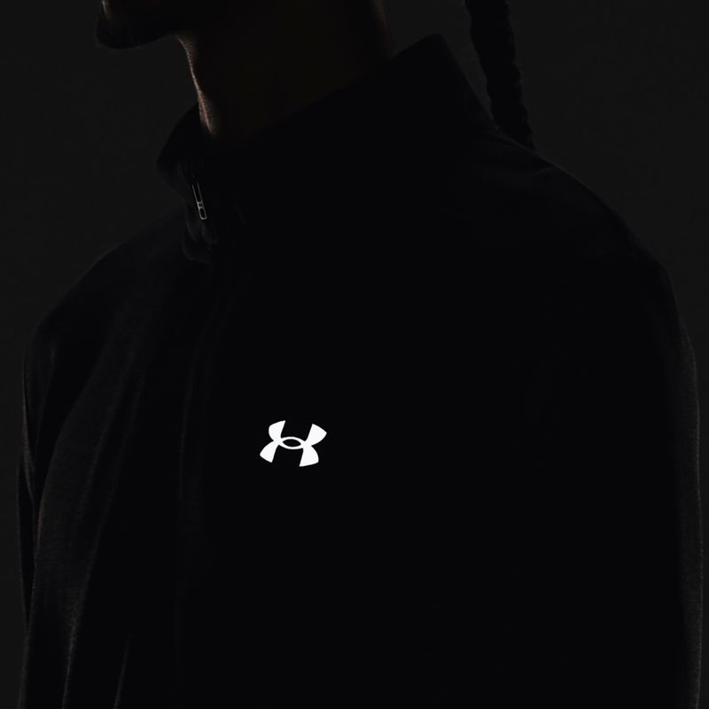 Men's Under Armour Seamless Stride 1/4 Zip black/reflective running longsleeve 6