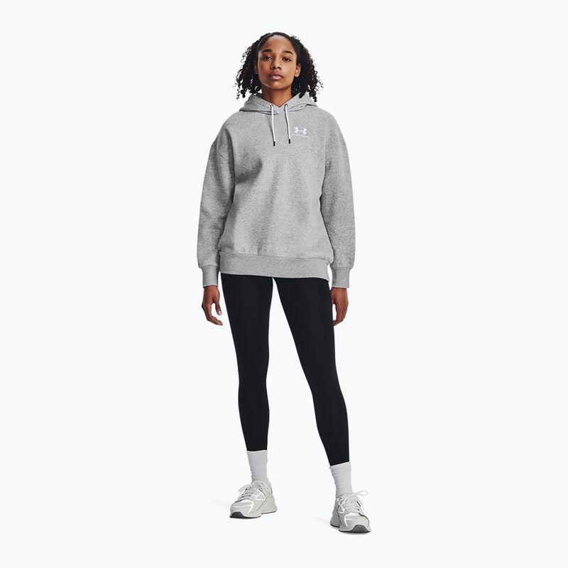Women's sweatshirt Under Armour Icon Fleece Hoodie mod gray light heather/white 2