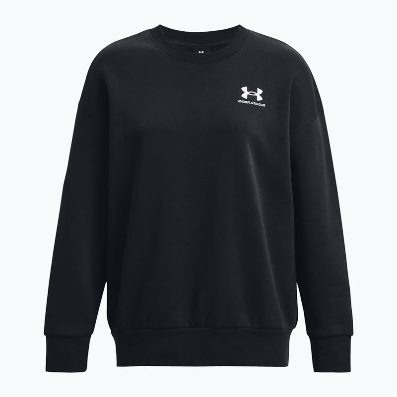 Women's sweatshirt Under Armour Icon Fleece Crew black/white 5