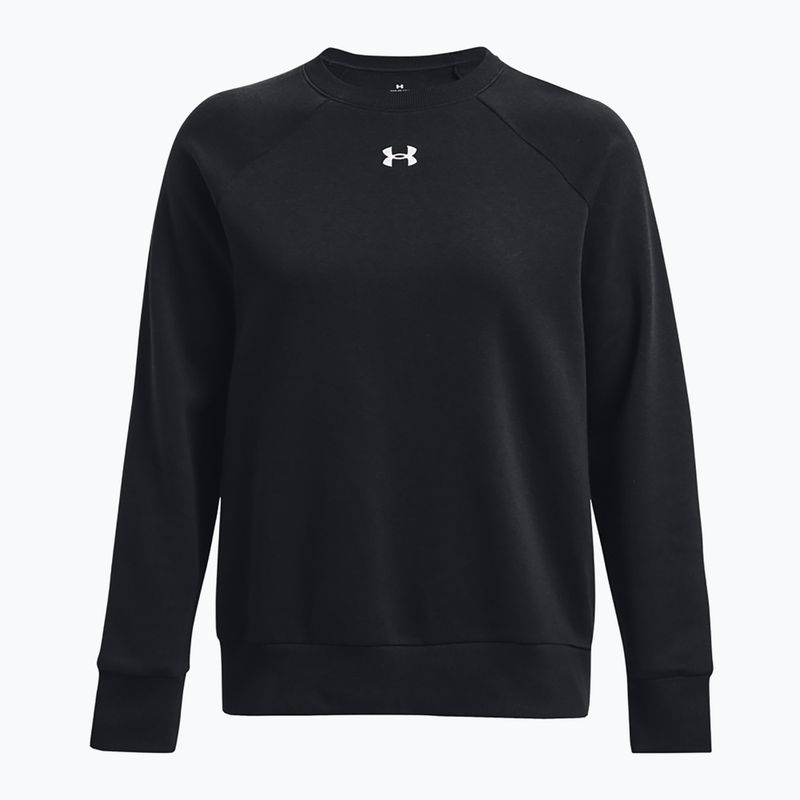 Women's sweatshirt Under Armour Rival Fleece Crew black/white 5