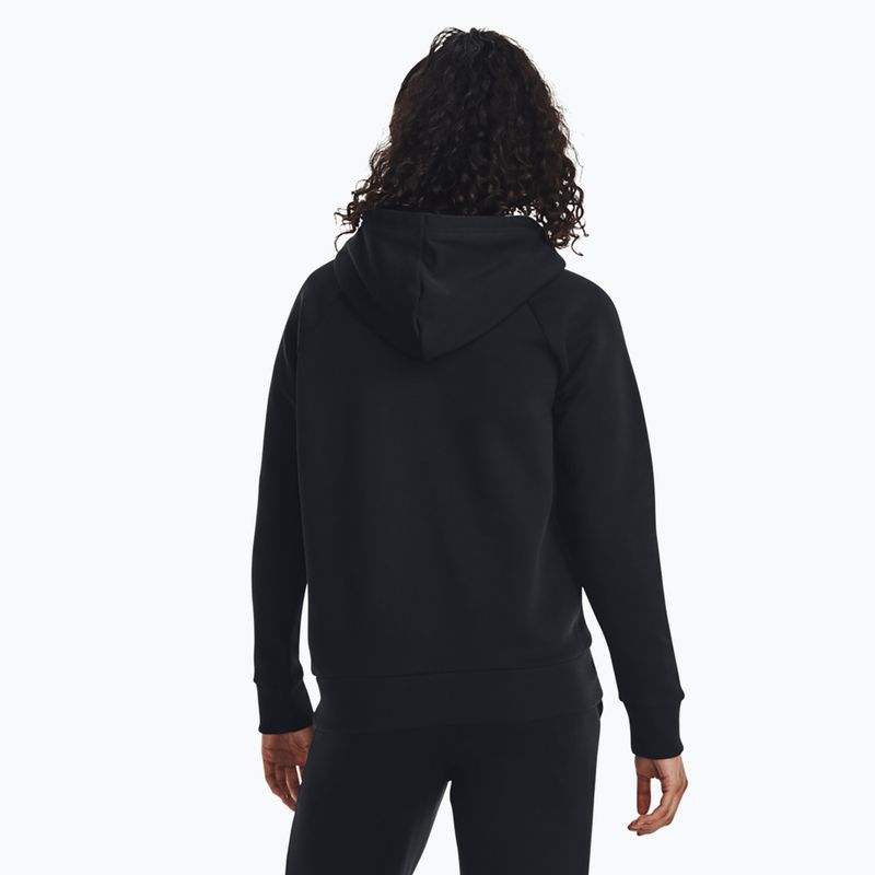 Women's Under Armour Rival Fleece Big Logo Hoody black/white 3