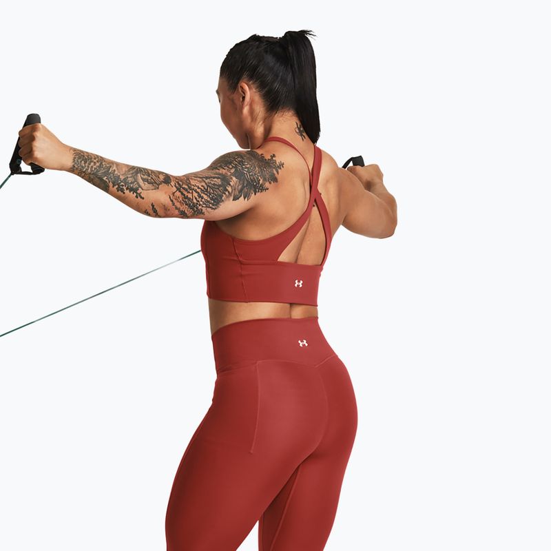 Women's training top Under Armour Project Rock LetsGo Crssover Top heritage red 5