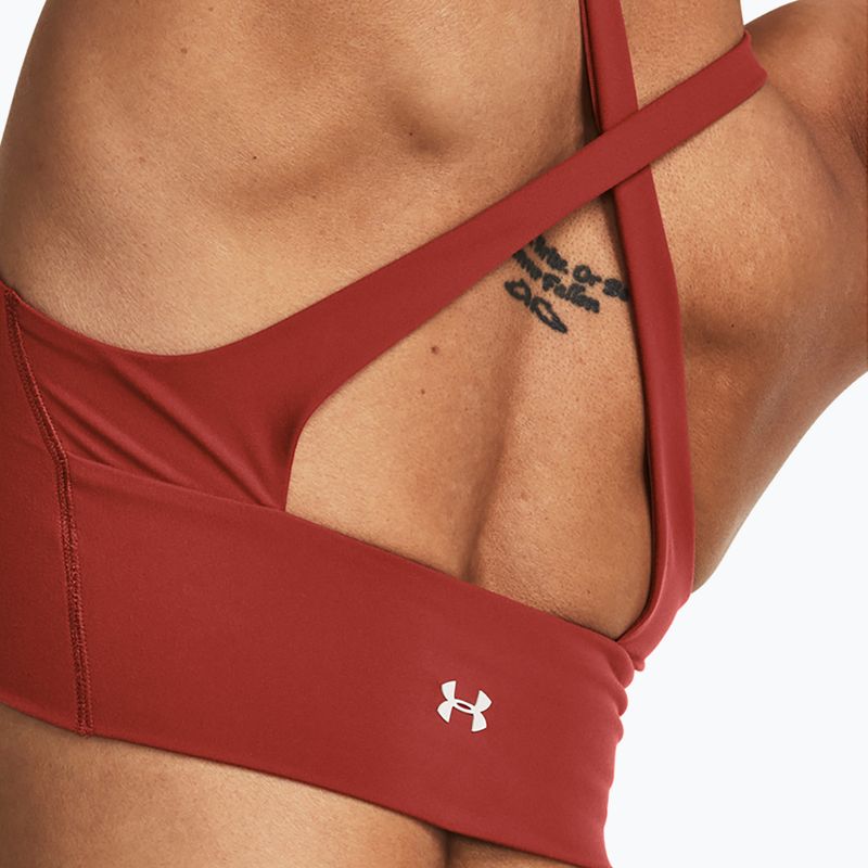 Women's training top Under Armour Project Rock LetsGo Crssover Top heritage red 7