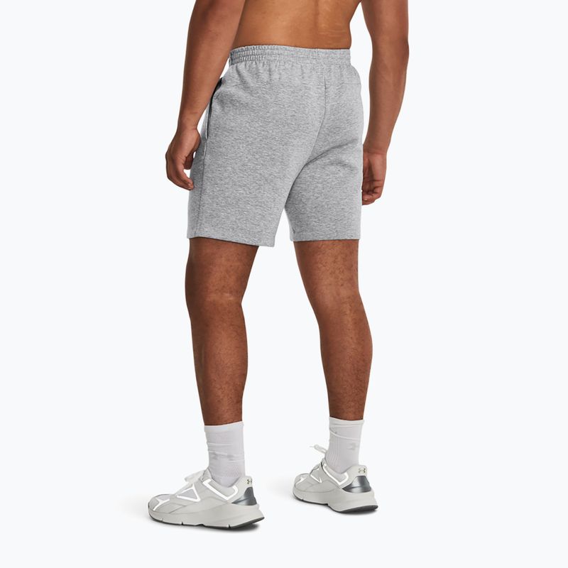 Men's training shorts Under Armour Unstoppable Fleece mod gray/black 3