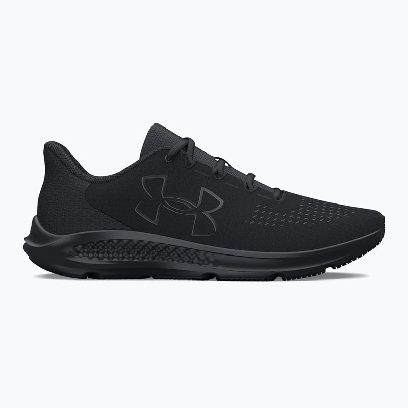 Under Armour Charged Pursuit 3 Big Logo black/black/black men's running shoes 8