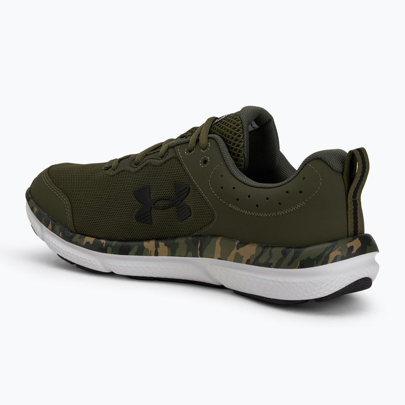 Men's running shoes Under Armour Charged Assert 10 Camo marine od green/marine od green/black 3