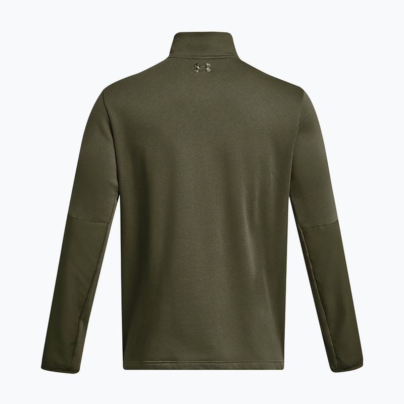 Men's sweatshirt Under Armour Tactical Rival Job Fleece 1/4 Zip marine from green 6