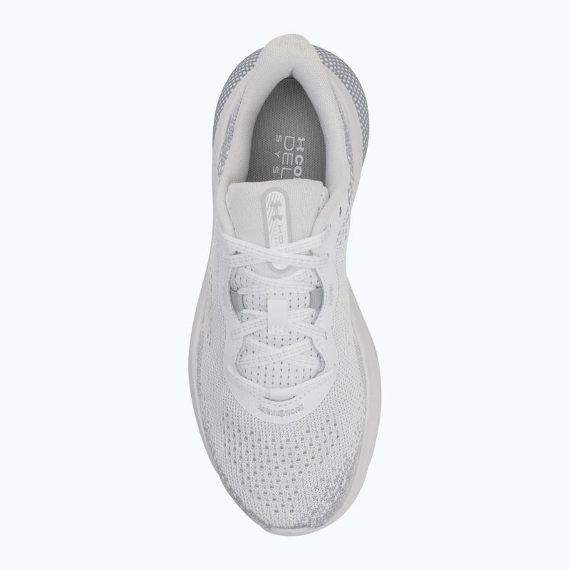 Women's running shoes Under Armour Hovr Turbulence 2 white/white/metallic silver 5