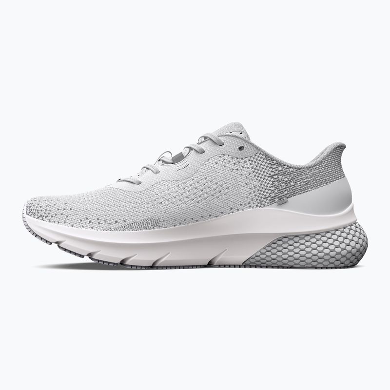 Women's running shoes Under Armour Hovr Turbulence 2 white/white/metallic silver 9