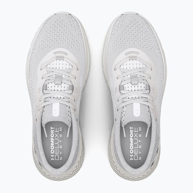 Women's running shoes Under Armour Hovr Turbulence 2 white/white/metallic silver 11