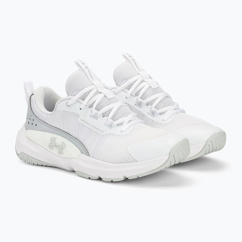 Under Armour Dynamic Select men's training shoes white/white/halo gray 4