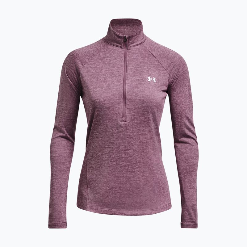 Under Armour Tech 1/2 Zip women's sweatshirt - Twist misty purple/fresh orchid/metallic silver 4