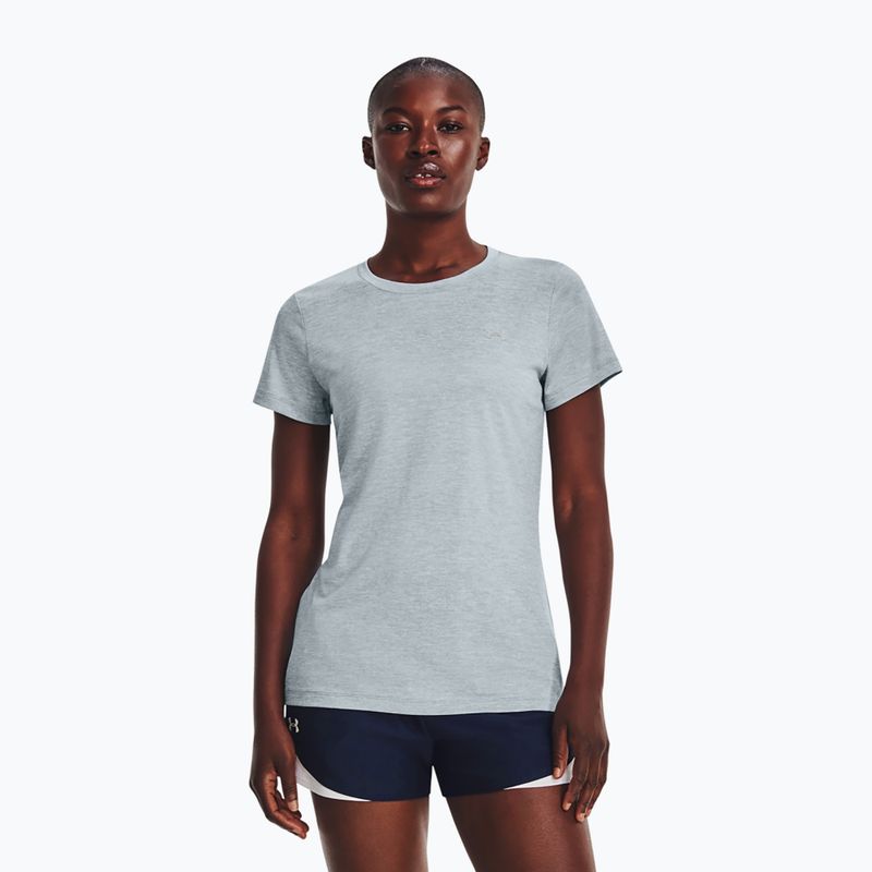 Under Armour Tech SSC women's training t-shirt harbor blue/gravel/metallic silver