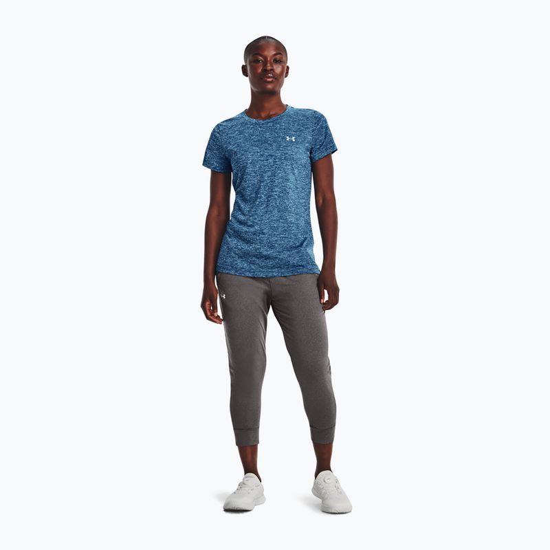 Under Armour Tech SSC women's training t-shirt varsity blue/blizzard/metallic silver 3