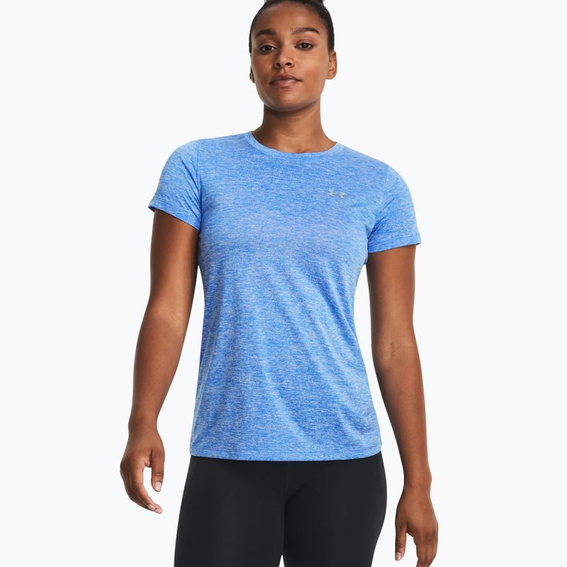 Under Armour Tech SSC women's training t-shirt water/white/metallic silver