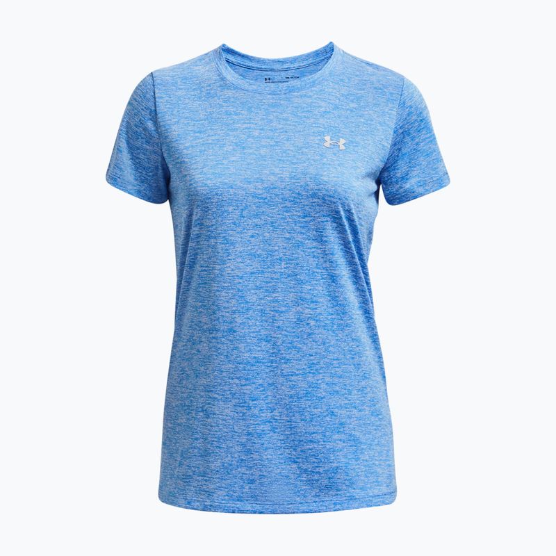 Under Armour Tech SSC women's training t-shirt water/white/metallic silver 5