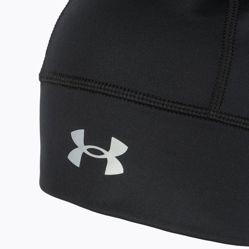 Men's Under Armour Storm Launch Beanie black/reflective running cap 3
