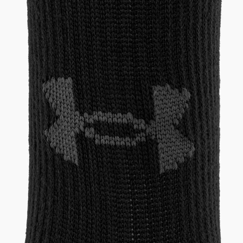 Under Armour Performance Tech 3pk Crew socks black/black/jet gray 4