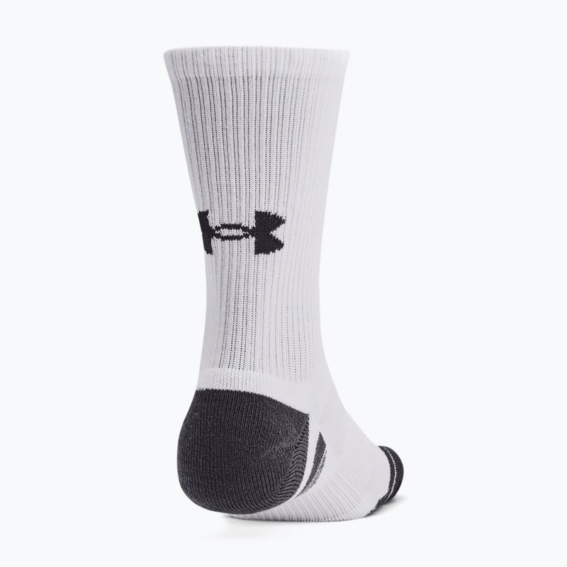 Under Armour Performance Tech 3pk Crew socks white/white/jet gray 9