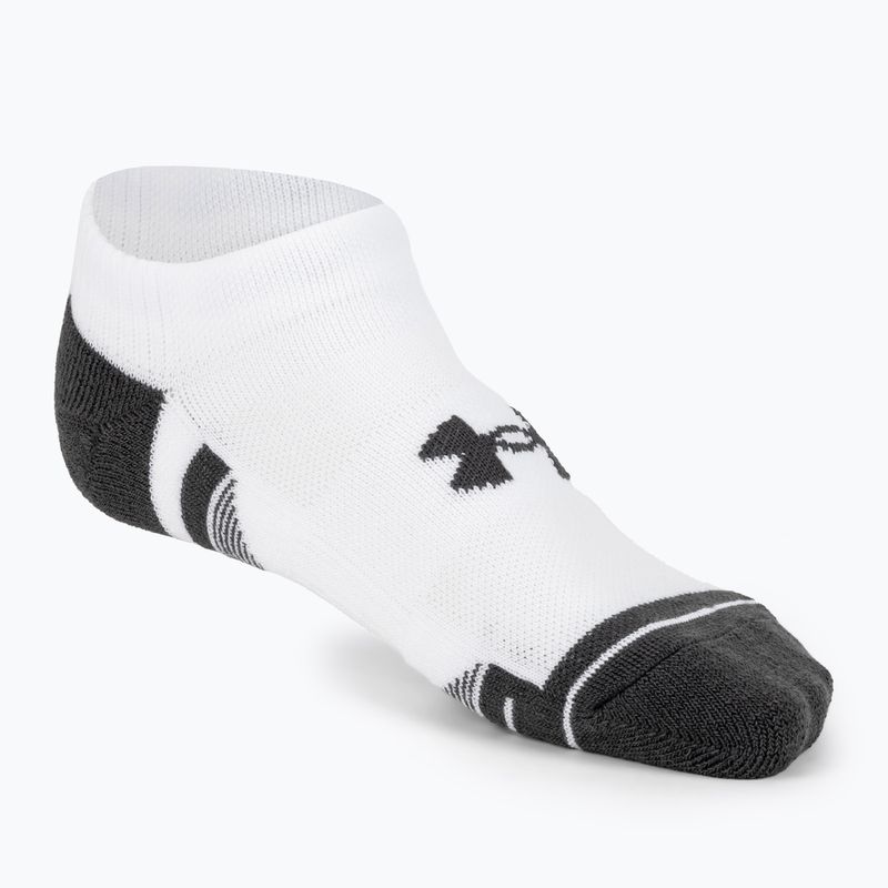 Under Armour Performance Tech 3pk NS socks white/white/jet gray 2