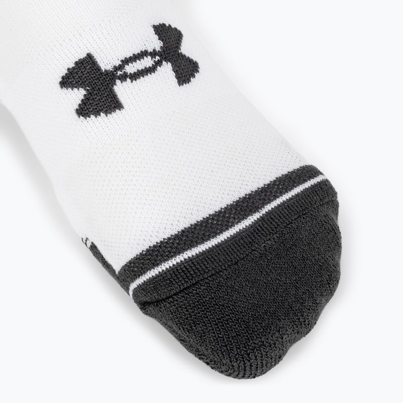 Under Armour Performance Tech 3pk NS socks white/white/jet gray 4