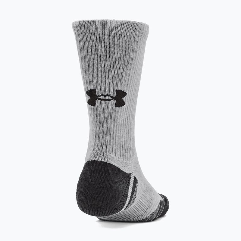 Under Armour Performance Tech 3pk Crew mod gray/white/jet gray socks 13