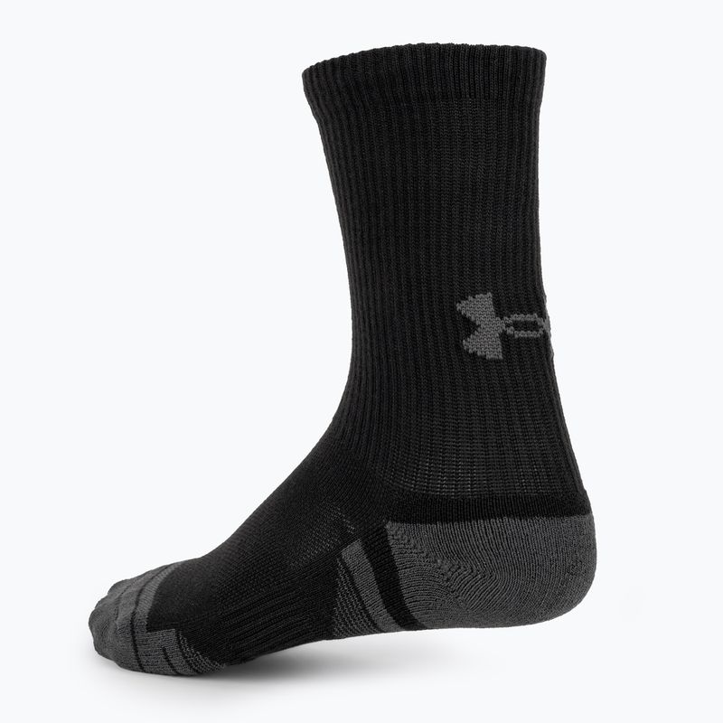 Under Armour Performance Tech 3pk Crew mod gray/white/jet gray socks 7
