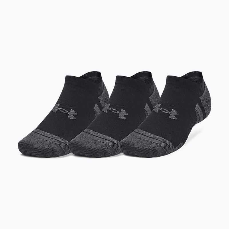 Under Armour Performance Tech 3pk NS socks black/black/jet gray