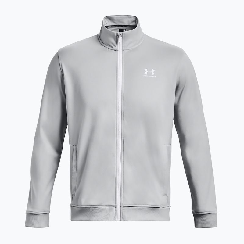 Men's Under Armour Sportstyle Tricot mod gray/white sweatshirt 4